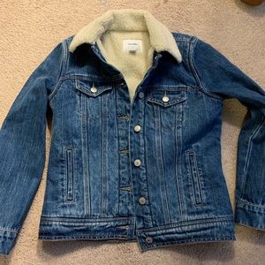 Sherpa lined jean jacket